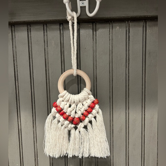Hand Crafted Other - Beaded Macramé Wall Hanging